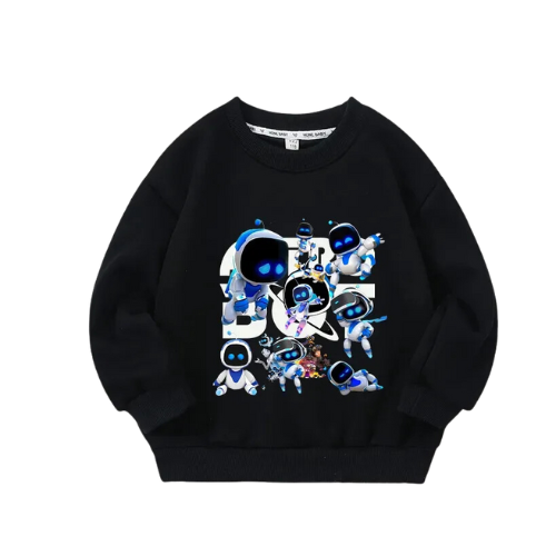 Astro Bot Black Sweatshirt Kids