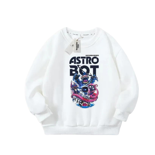 Astro Bot White Sweatshirt kids  - Adventure