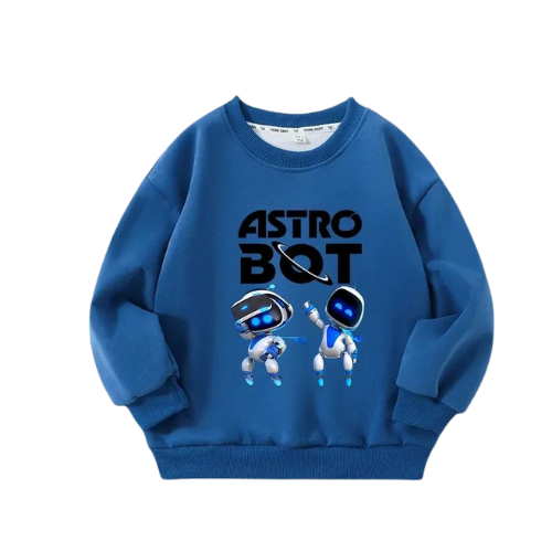 Astro Bot Navy Blue Sweatshirt kids - Dynamic Duo