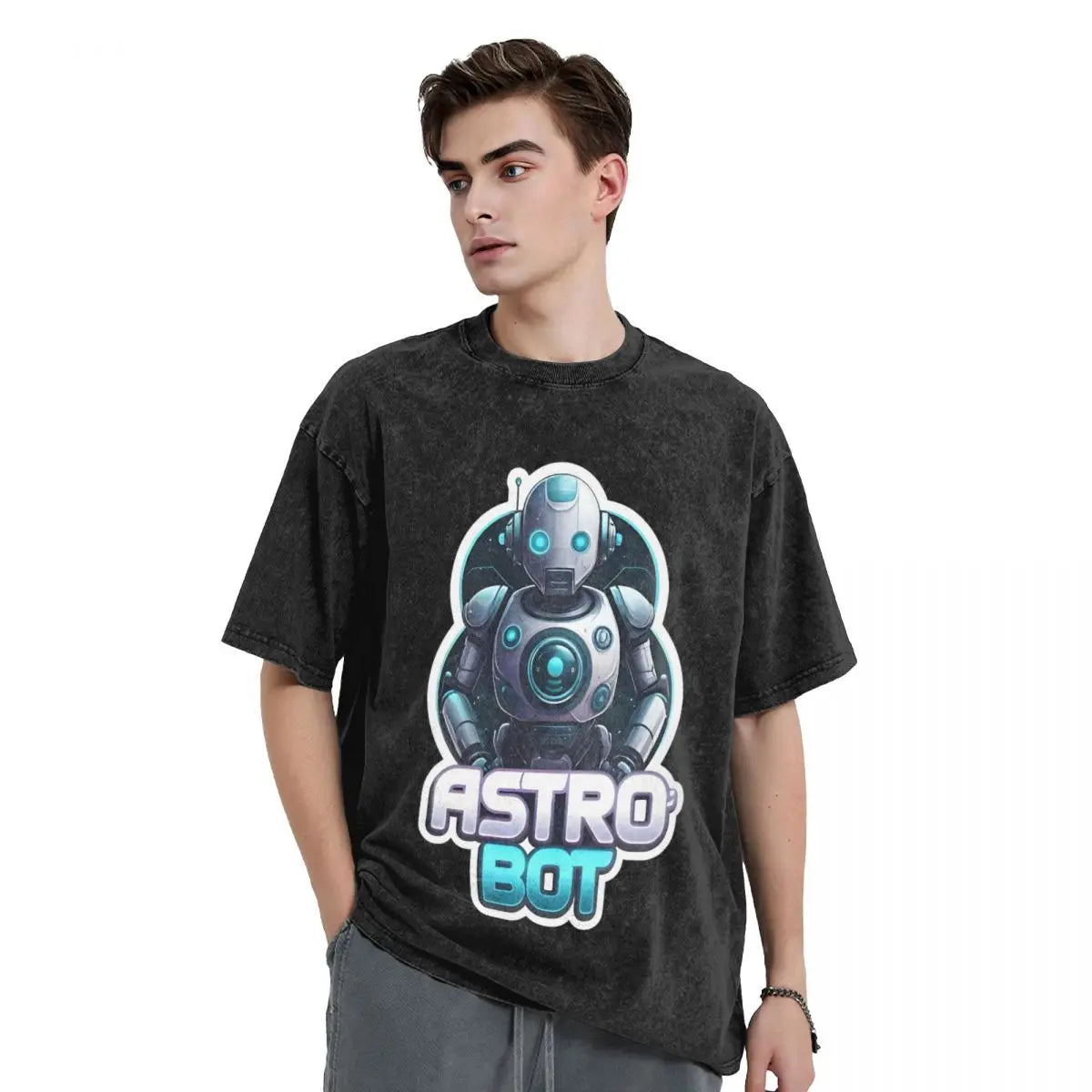 Iconic Robot Dark Gray - Astro Bot T-Shirt