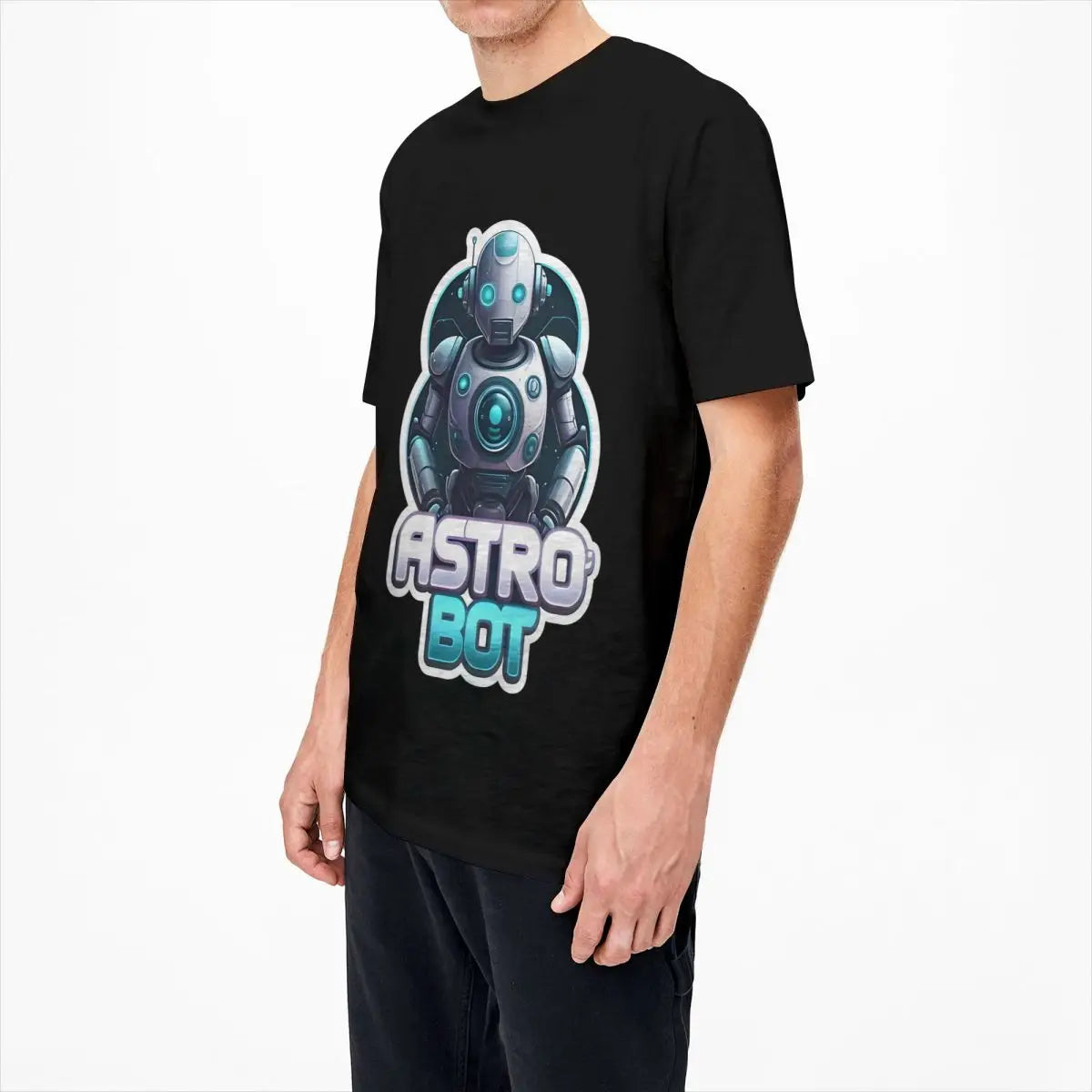 Classic Blue Robot Graphic - Astro Bot T-Shirt