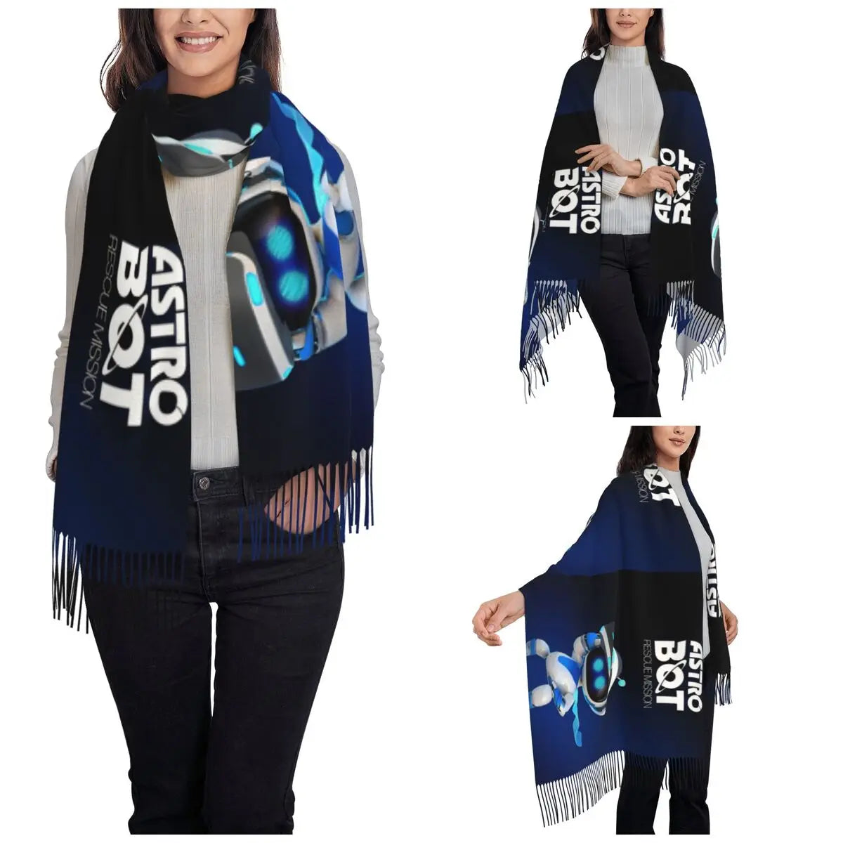 Astro Bot Silk Scarf