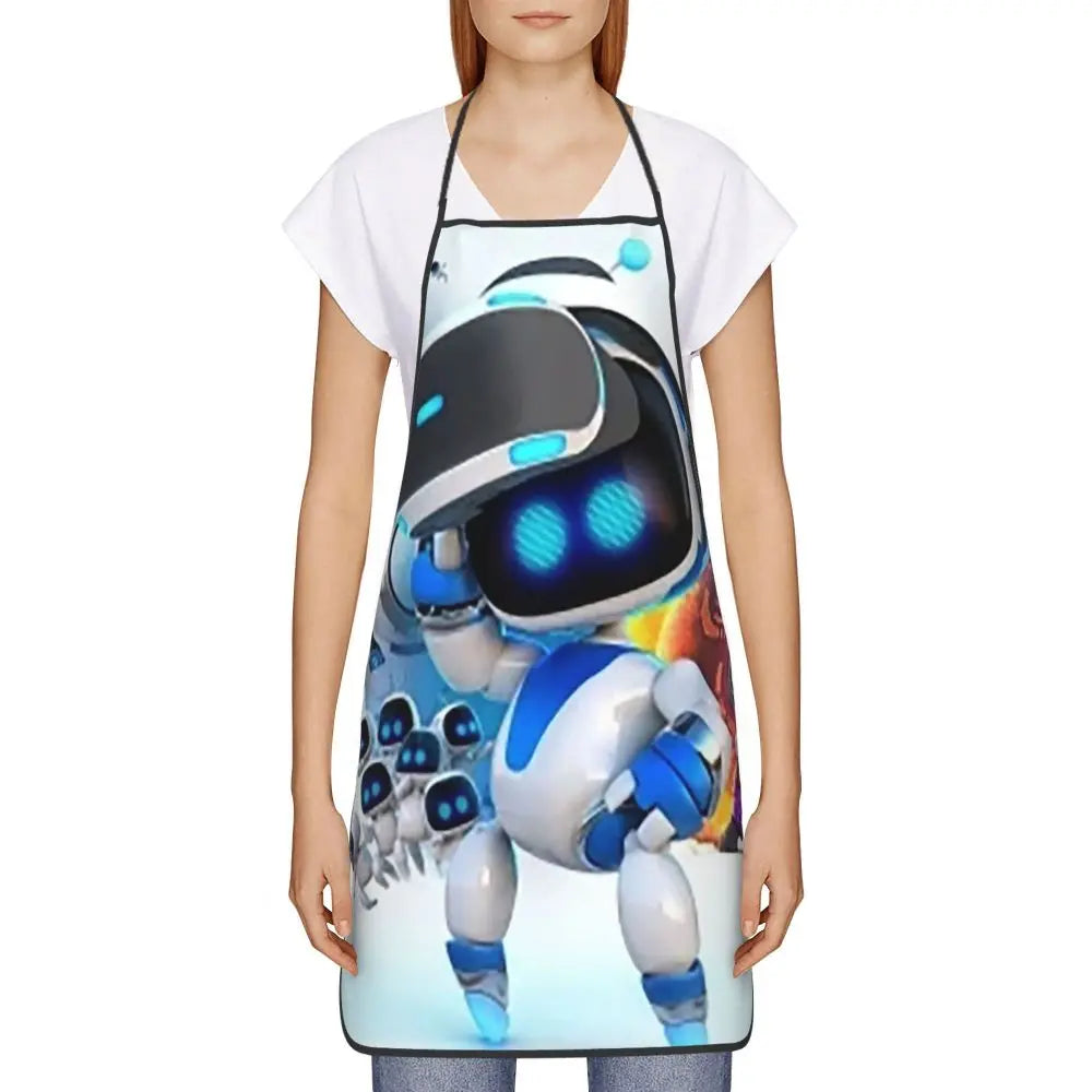 Commander Edition White - Astro Bot Kitchen Apron