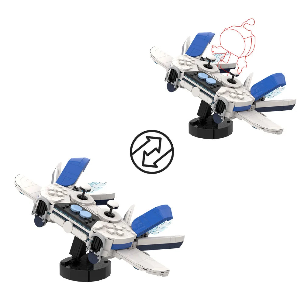 Astro Bot Spaceship & Enemies Block Figure Set – 2-in-1 Building Kit