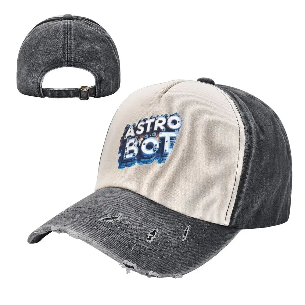 Astro Bot Black and White Cap