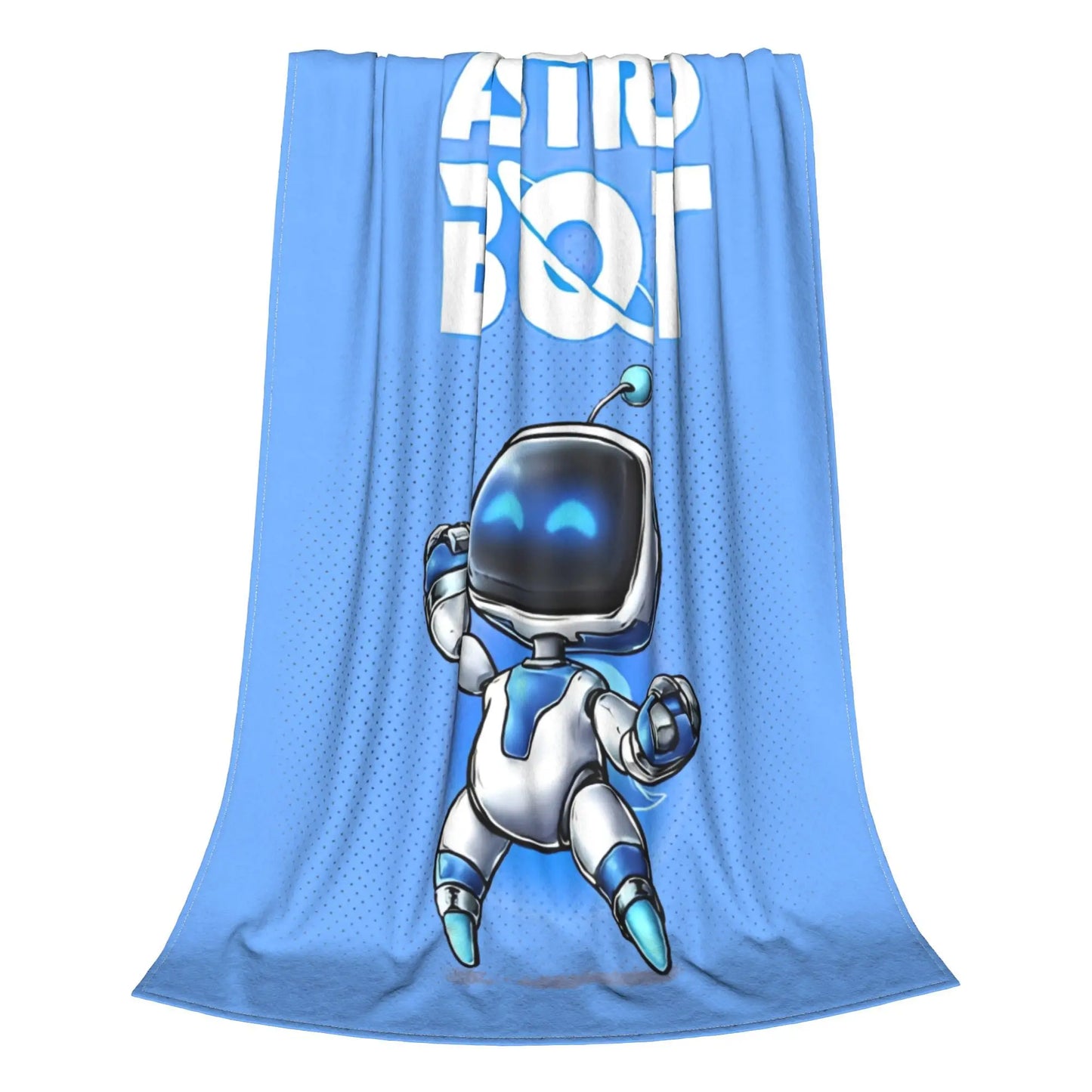 Cozy Astro Bot Fleece Blanket