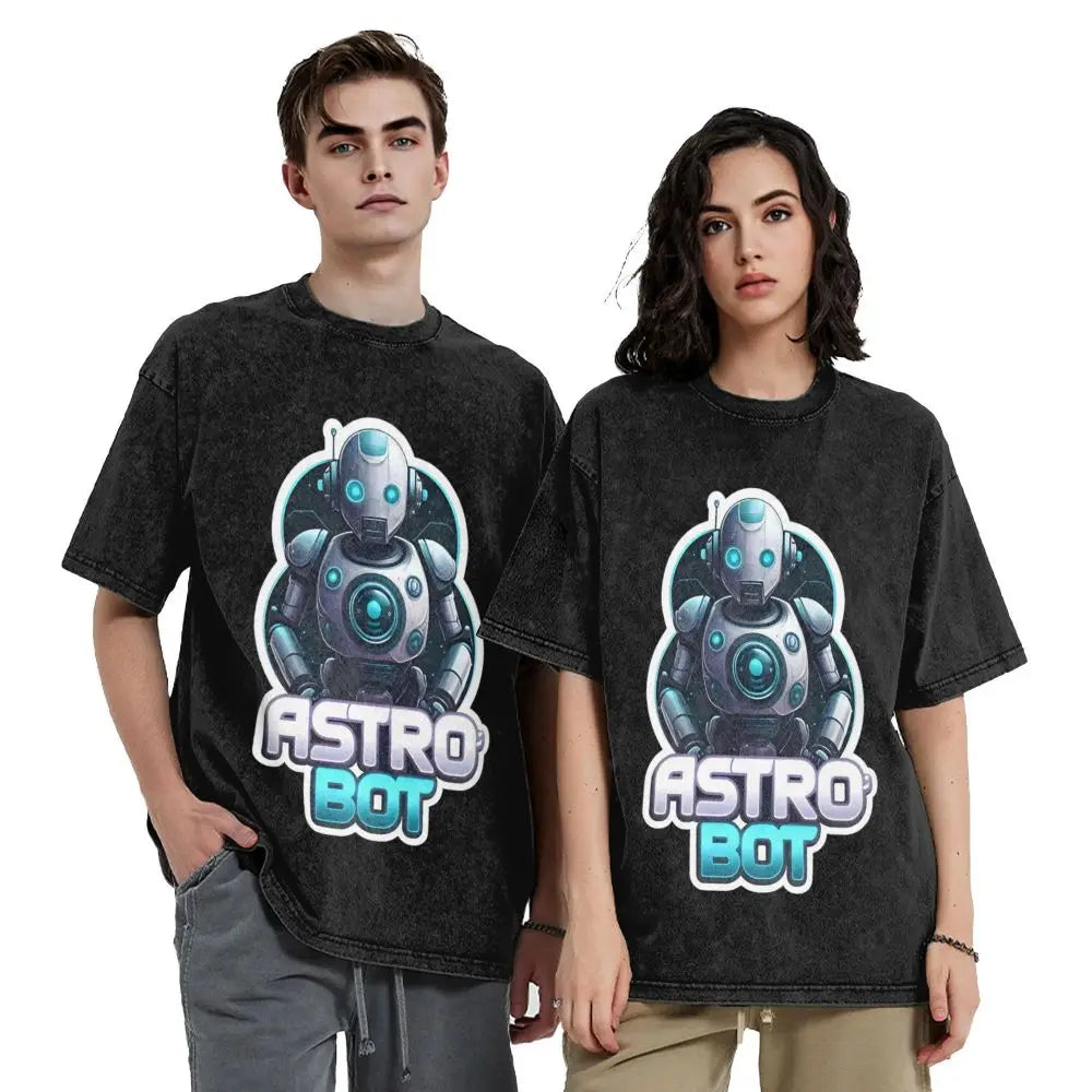 Iconic Robot Dark Gray - Astro Bot T-Shirt