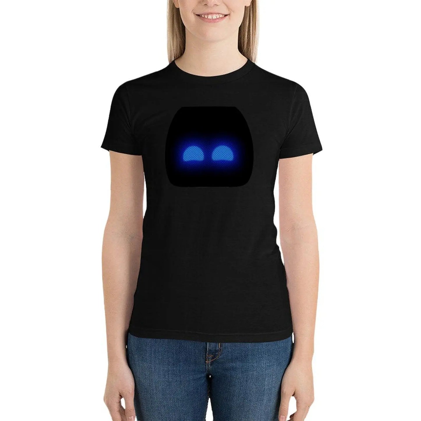 Galactic Glow Edition - Astro Bot Women’s T-shirt Navy Blue