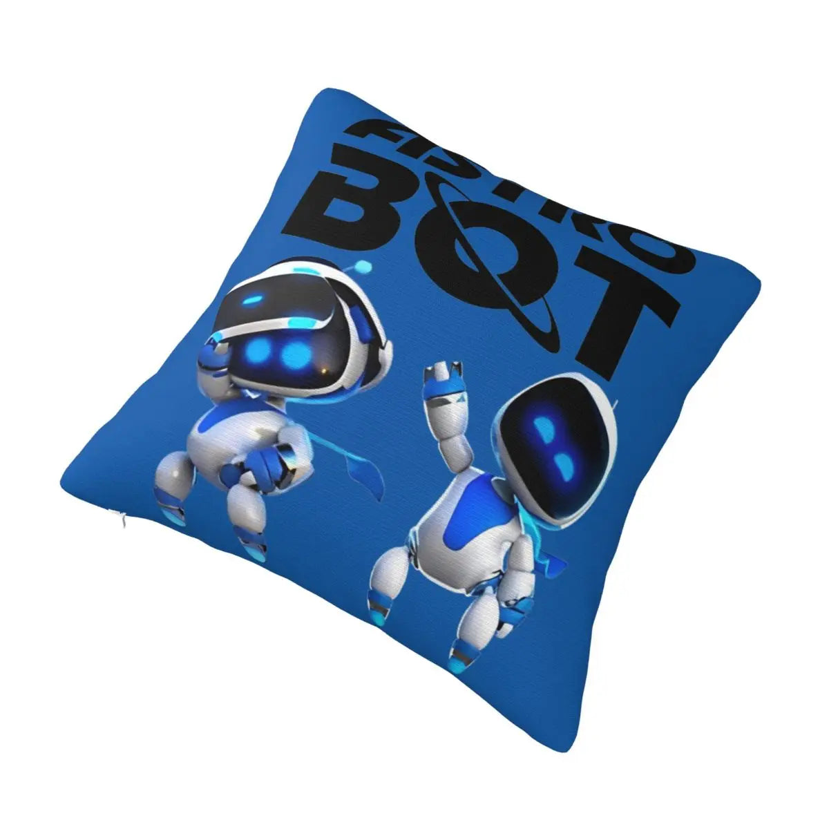 Astro Bot Decorative Throw Pillow – Blue Gaming Cushion