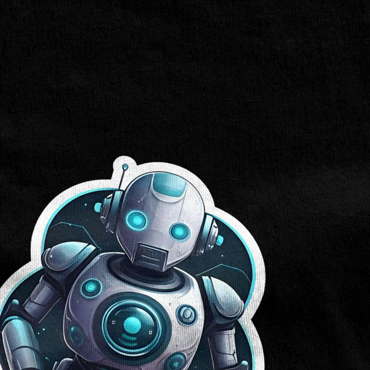 Classic Gray Robot Graphic - Astro Bot T-Shirt