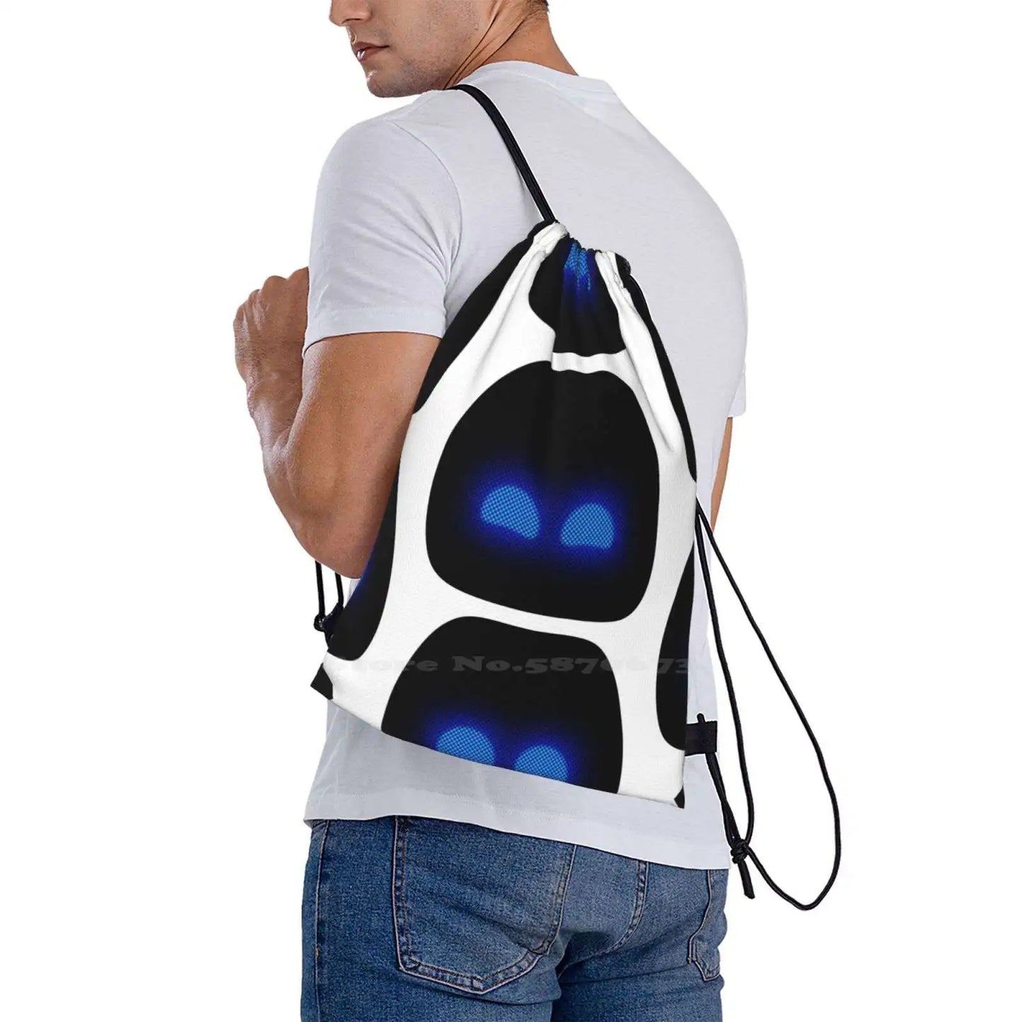 Stylish and Functional for Every Fan - Astro Bot Drawstring Bag