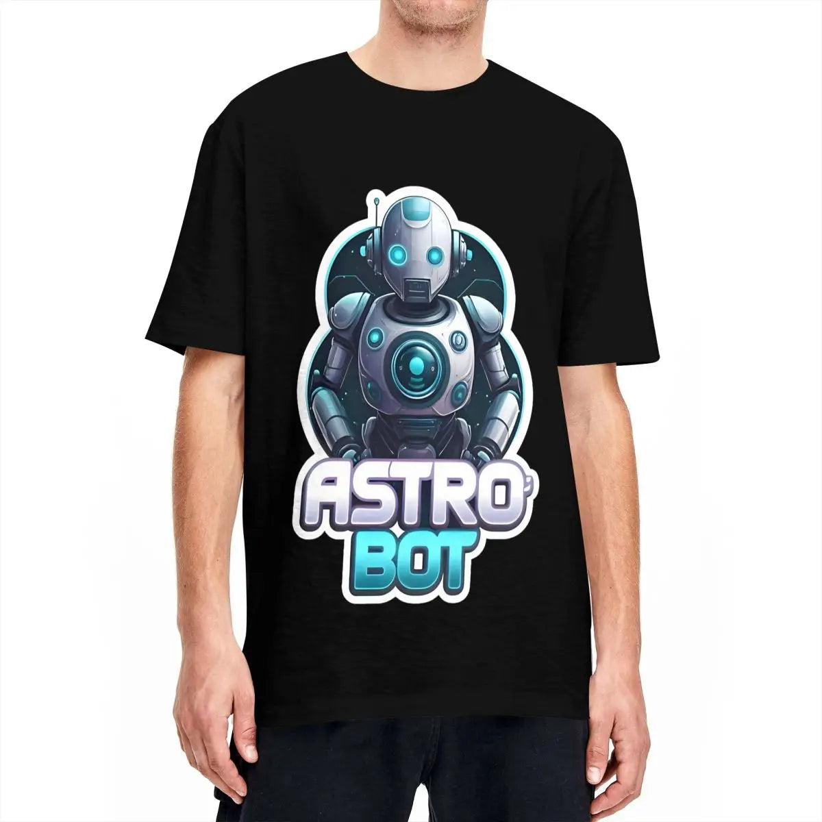 Classic Red Robot Graphic - Astro Bot T-Shirt