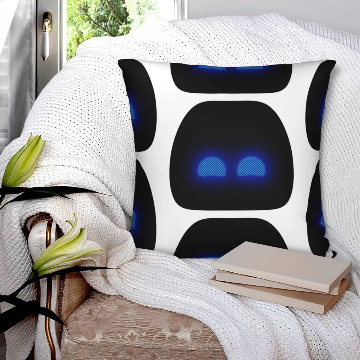 Astro Bot Eye Design Pillow