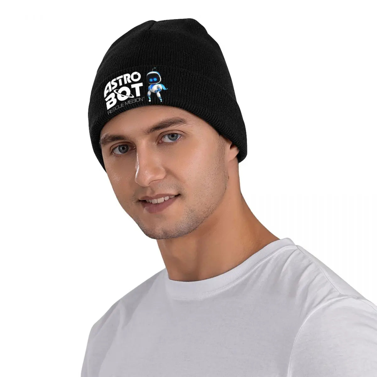 Astro Bot Rescue Mission Grey Beanie