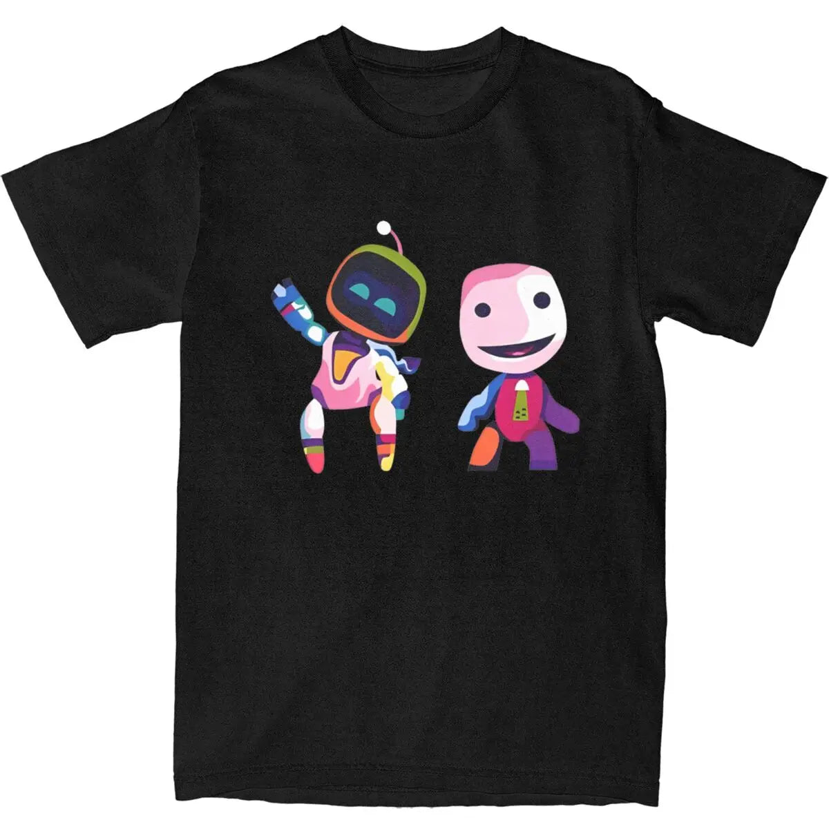 Astro Bot & Sackboy Black T-Shirt