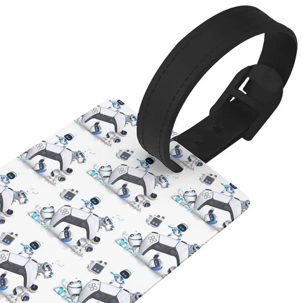 Explore New Dimensions with Astro’s Playroom - Astro Bot Patterned Luggage Tag