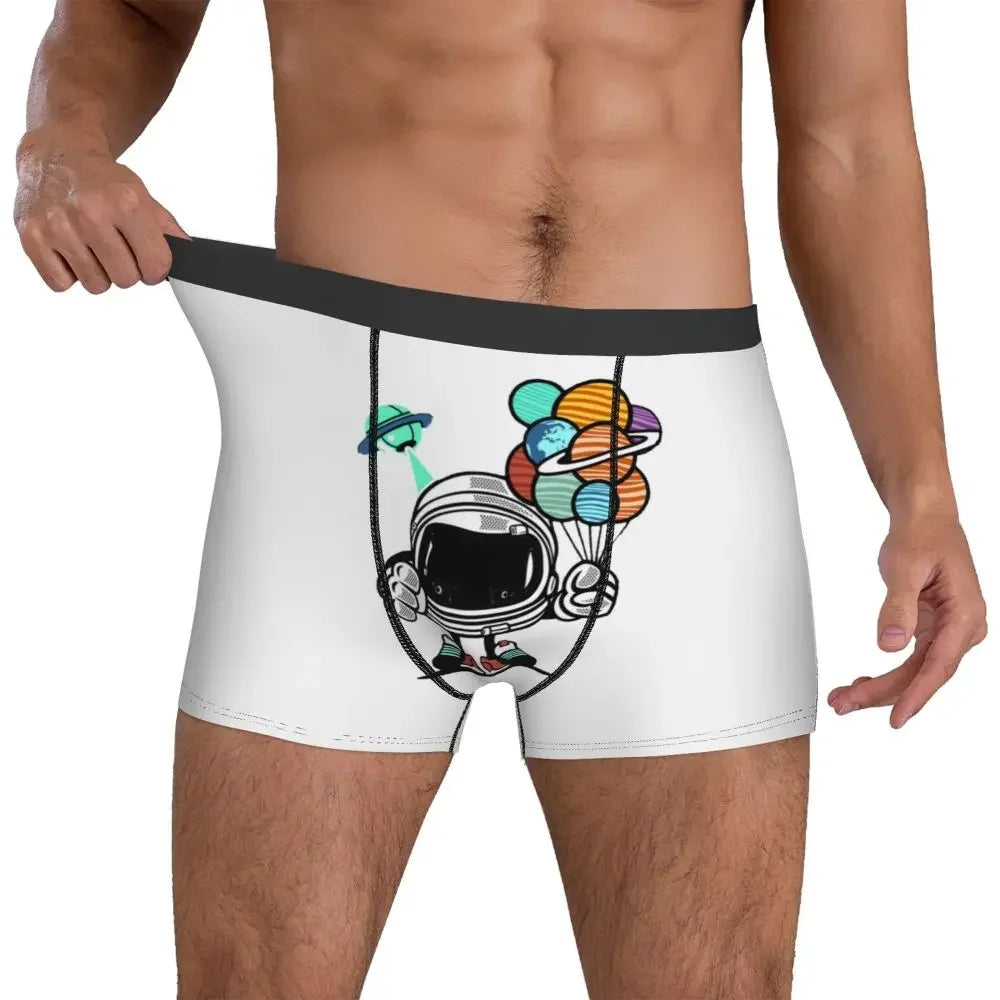 Space Balloon Edition White - Astro Bot Boxers