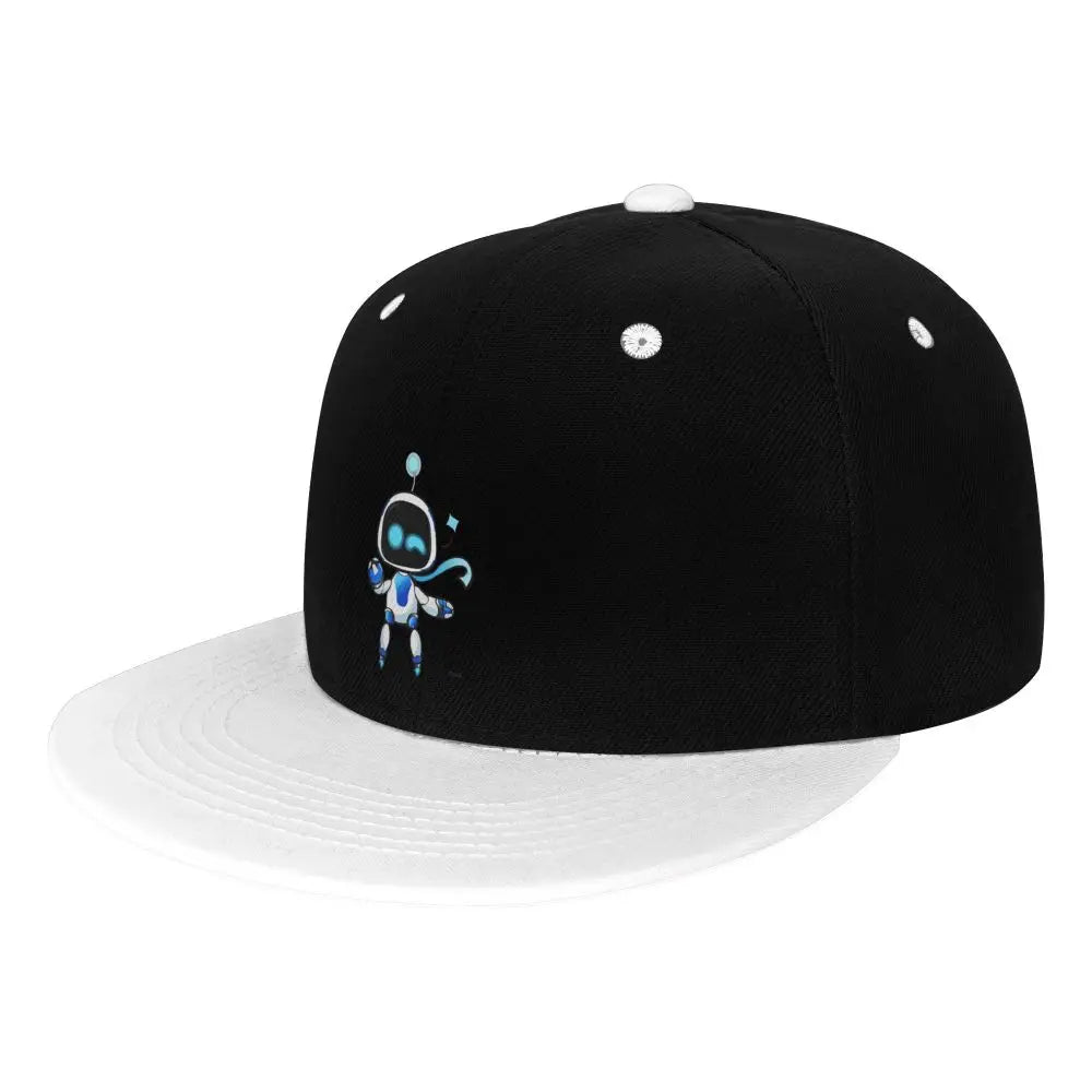 Astro Bot Embroidered Cap – Green and Black Snapback Hat