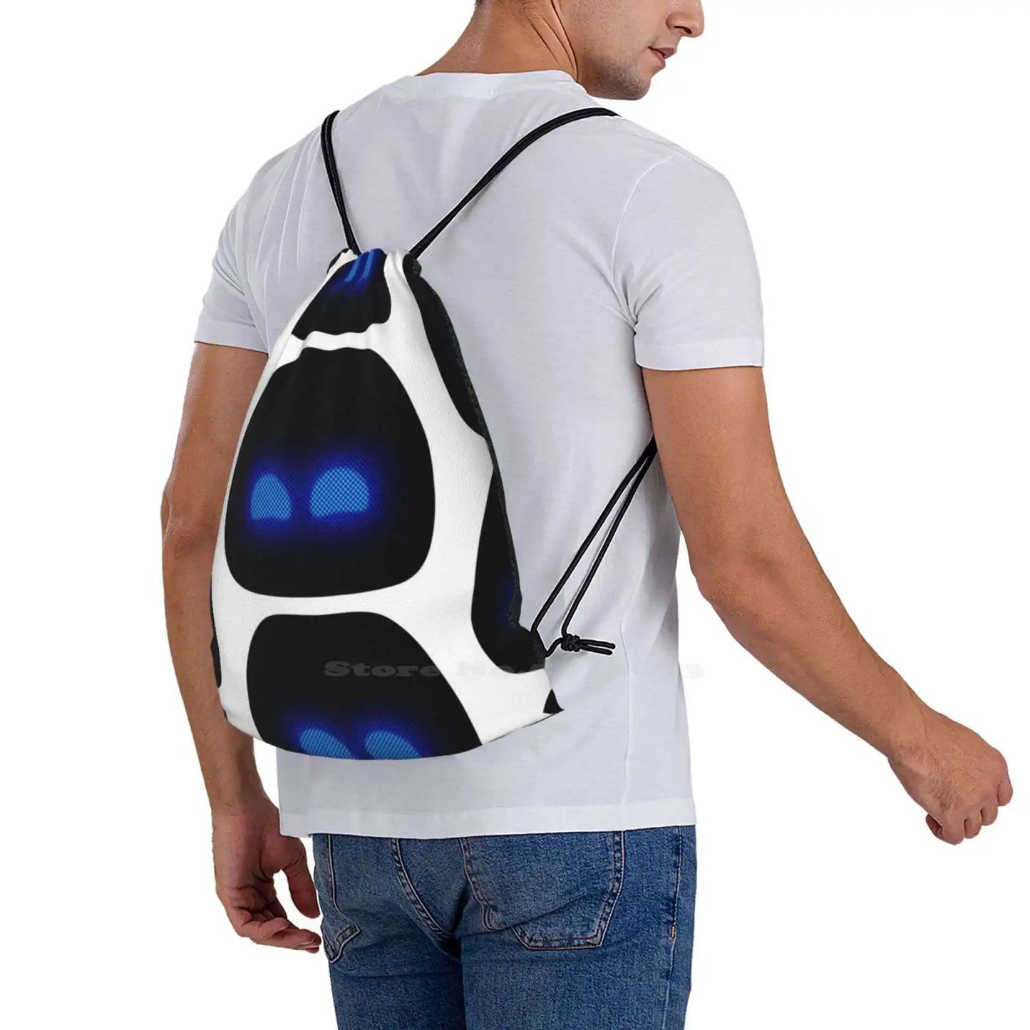 Stylish and Functional for Every Fan - Astro Bot Drawstring Bag