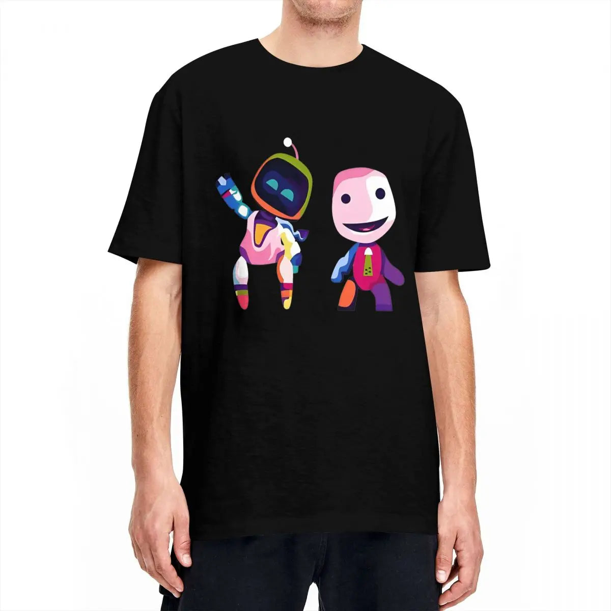 Astro Bot & Sackboy Brown T-Shirt