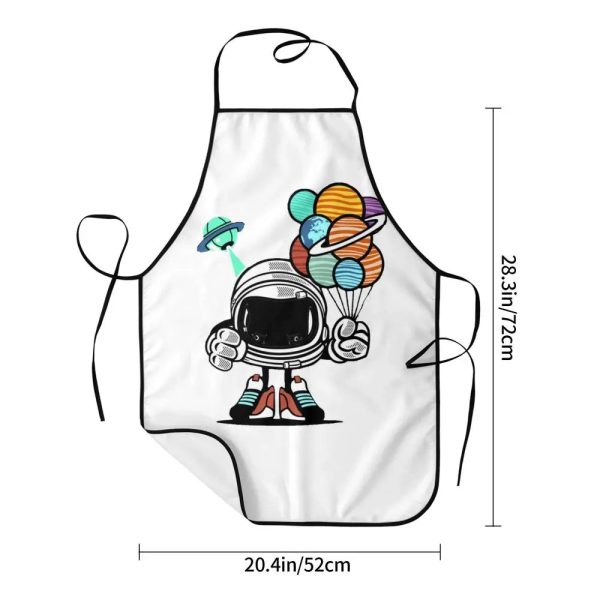 Space Balloon Edition White - Astro Bot Kitchen Apron