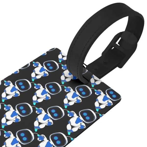 Travel with Astro’s Playroom - Astro Bot Black Patterned Luggage Tag