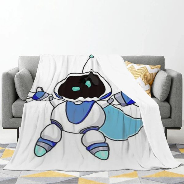 Cozy and Playful Fleece - Astro Bot Blanket