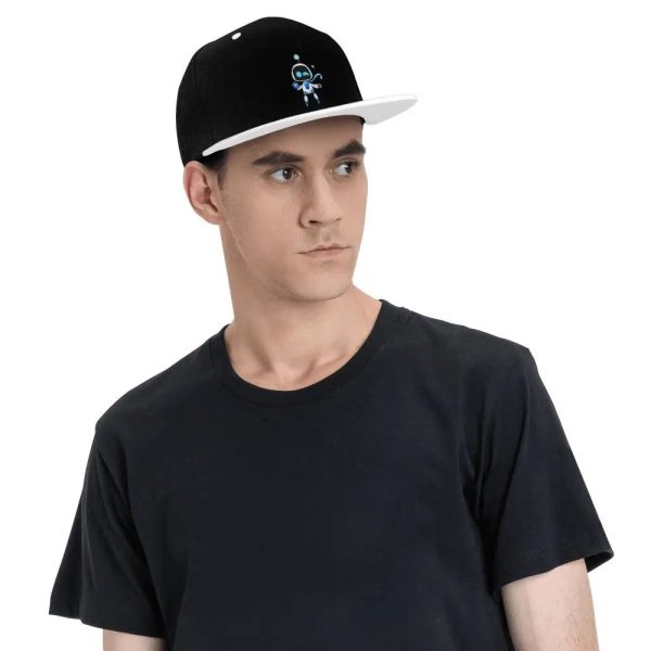 Astro Bot Embroidered Cap – Green and Black Snapback Hat