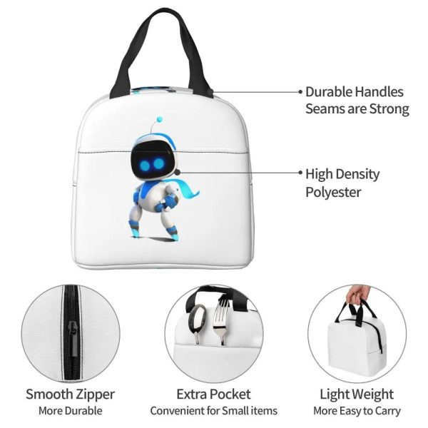 Keep Your Meals Fresh with Style - Astro's Playroom Lunch Bag (white)