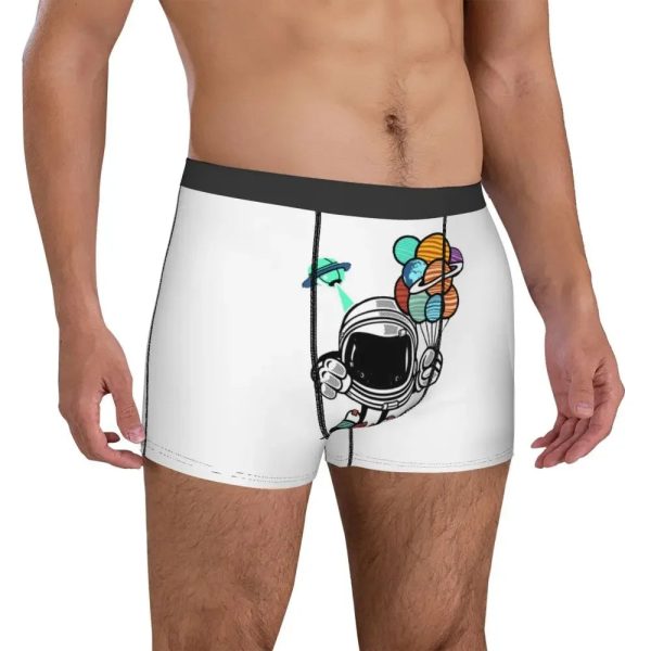 Space Balloon Edition White - Astro Bot Boxers