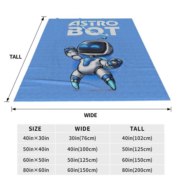 Cozy Astro Bot Fleece Blanket