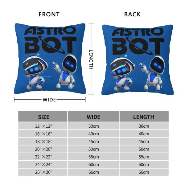 Astro Bot Decorative Throw Pillow – Blue Gaming Cushion