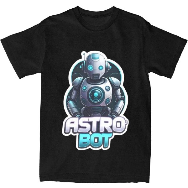 Classic Khaki Robot Graphic - Astro Bot T-Shirt