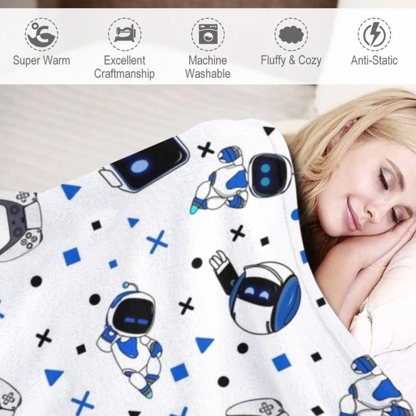 Cozy Up with Your Favorite Game - Astro Bot Patterned Blanket