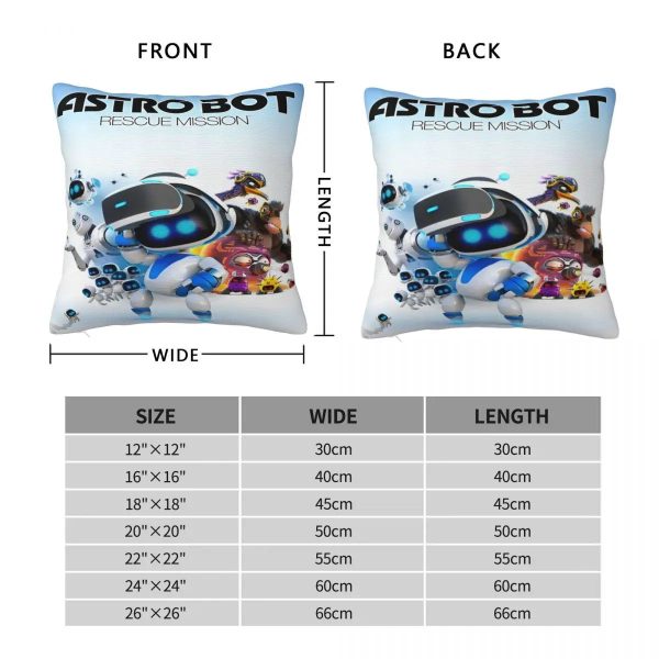 Astro Bot Rescue Mission Decorative Pillow – Exclusive Gaming Cushion