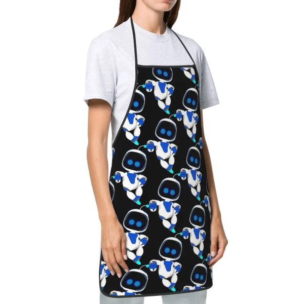 Repeat Pattern Edition Black - Astro Bot Kitchen Apron