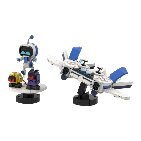 Astro Bot Building Block Bundle – Figure & Spaceship Set